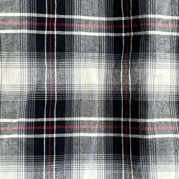 Harley Davidson Women's HDMC Sleeveless Plaid Button Down Shirt Black Medium NWT - Picture 8 of 11